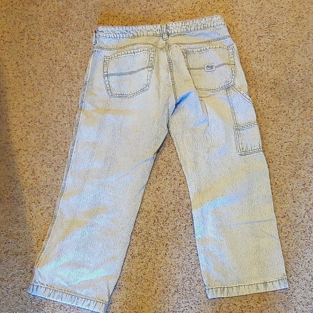 Silver Jean Capris